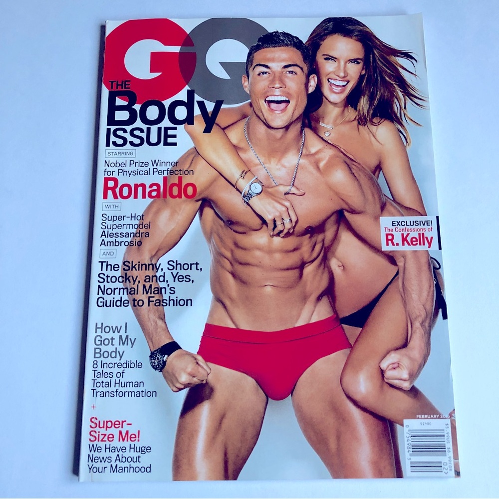 GQ Body Issue Feb 2016 Cristiano Ronaldo Alessandra Ambrosio R. Kelly NEW